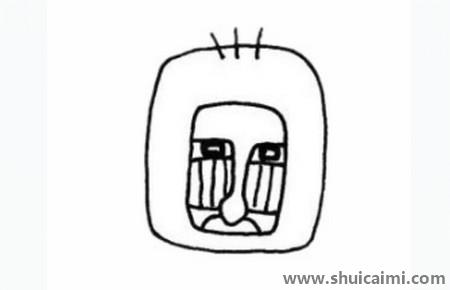 狒狒儿童简笔画-图片2