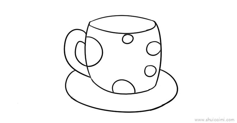杯子儿童画怎么画 杯子简笔画画法-图片3