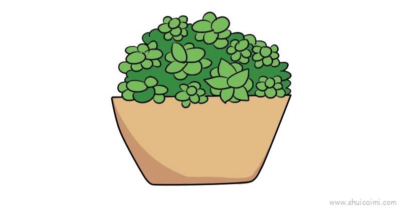 一摸香植物儿童画怎么画 一摸香植物简笔画简单又好看-图片1