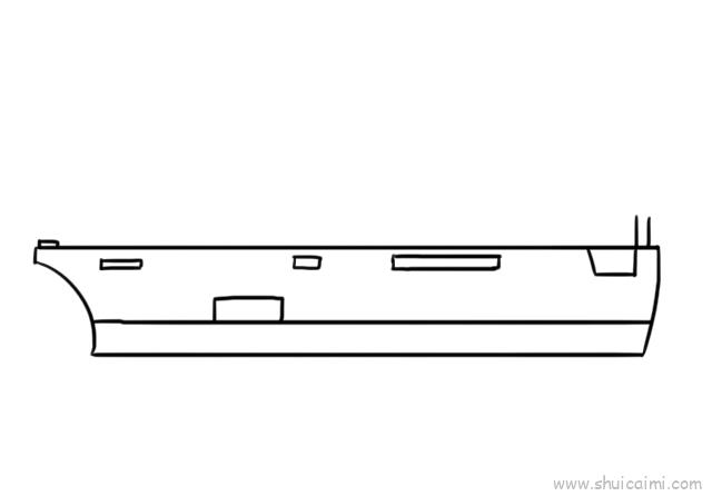 军舰简笔画