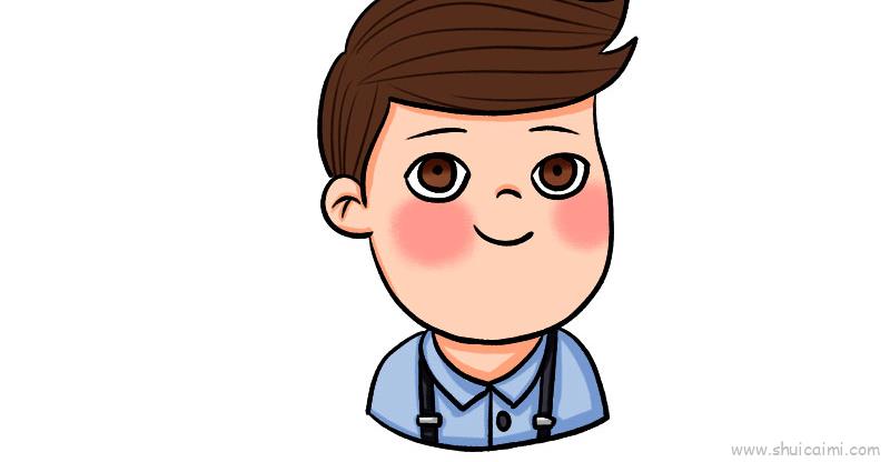 头像男儿童画怎么画 头像男简笔画图片-图片1