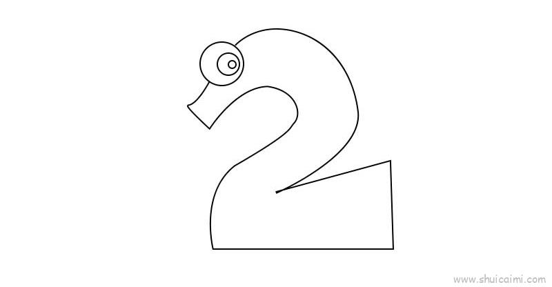 数字组成儿童画怎么画 数字组成简笔画顺序-图片3