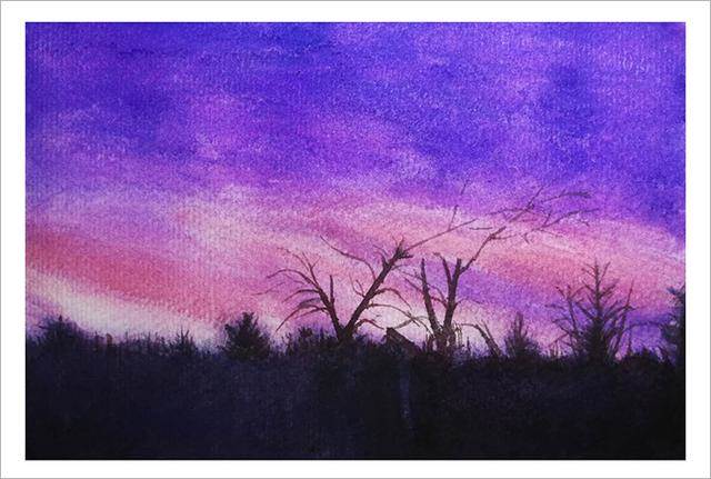 好看的水彩画风景