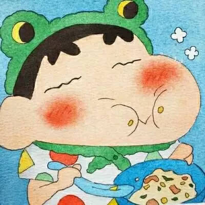 水彩画蜡笔小新 水彩画蜡笔小新的家-图片1