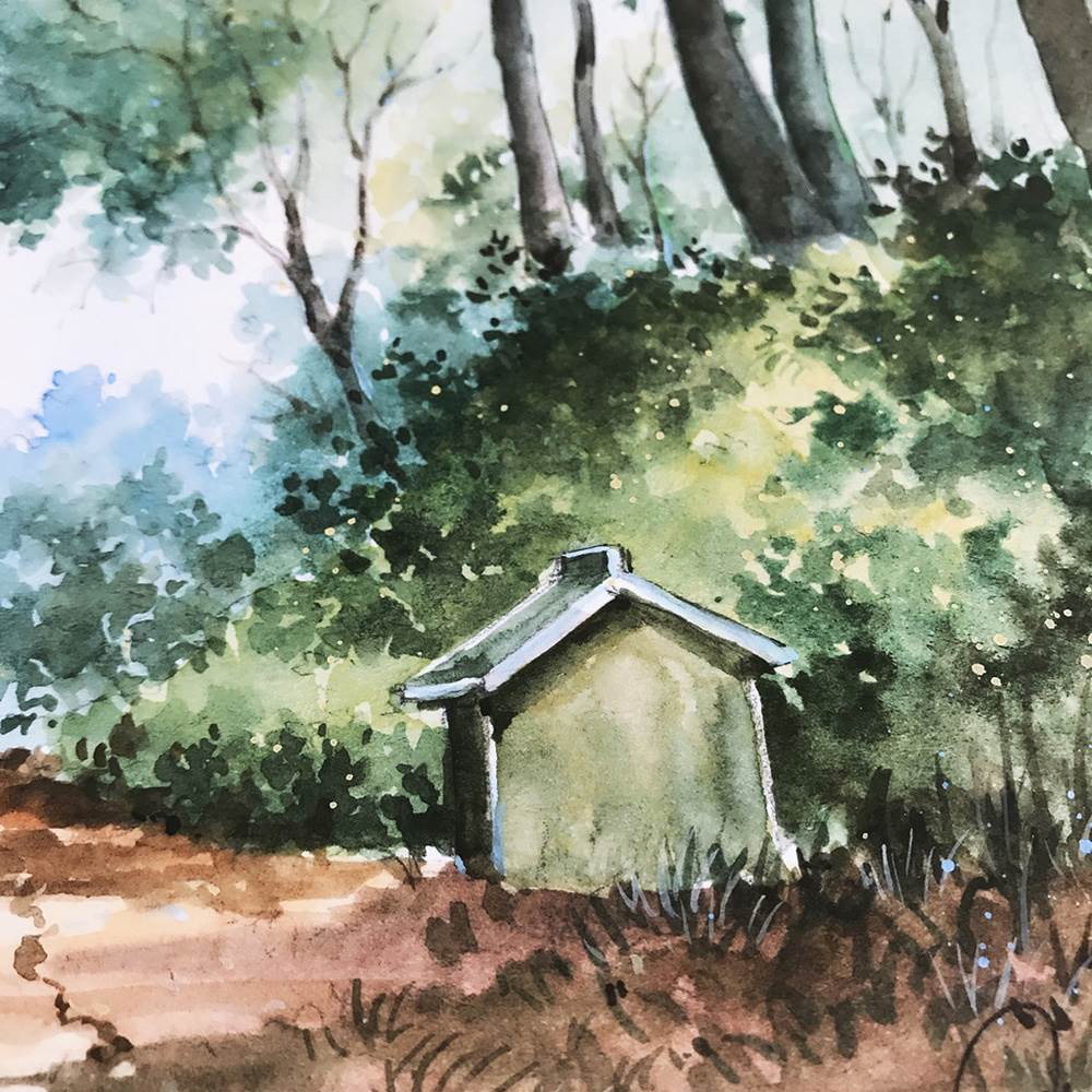 千与千寻水彩画