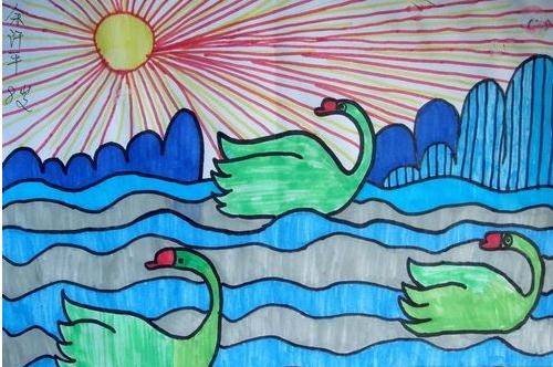 一幅简单的水彩画