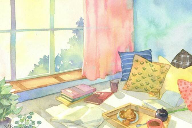 入门简单风景水彩画 简单的水彩画风景图片 入门-图片1