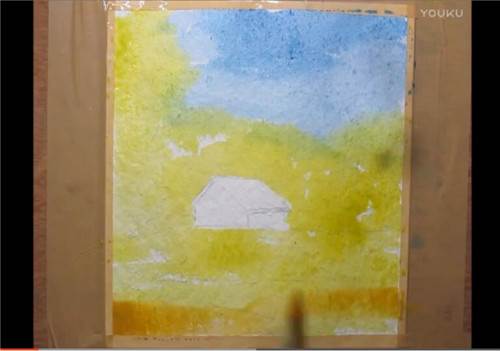入门简单风景水彩画 简单的水彩画风景图片 入门-图片3