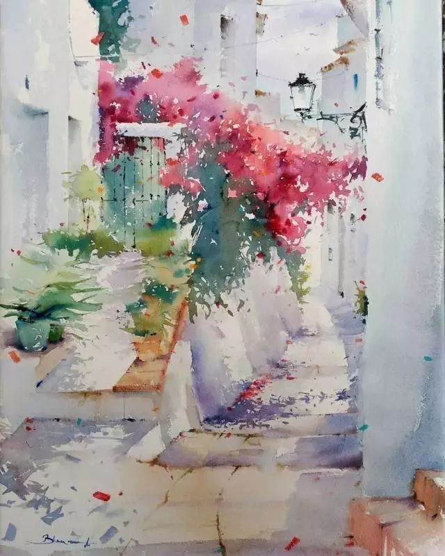 美丽的水彩画