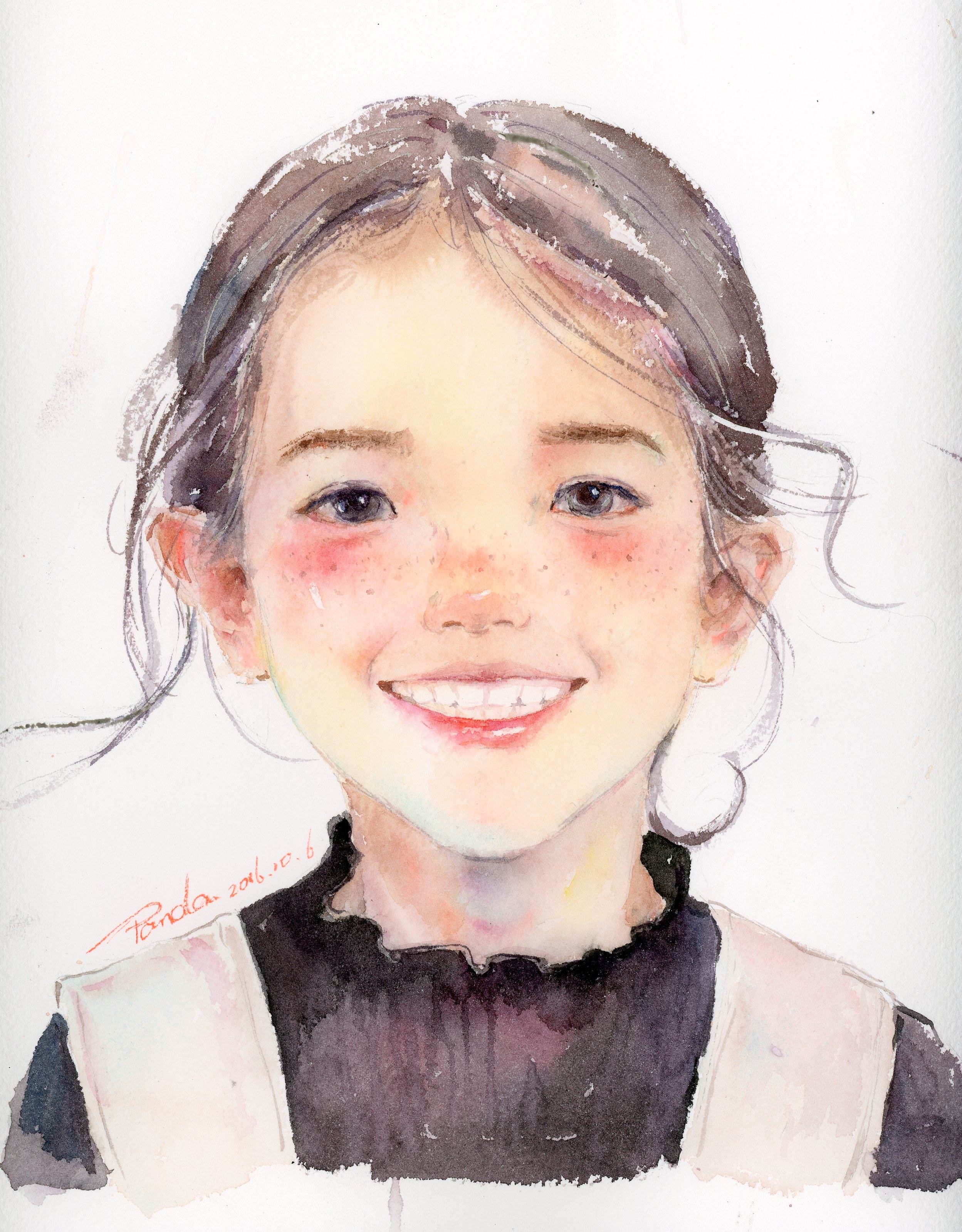 卡通人物水彩画 卡通人物水彩画图片-图片2