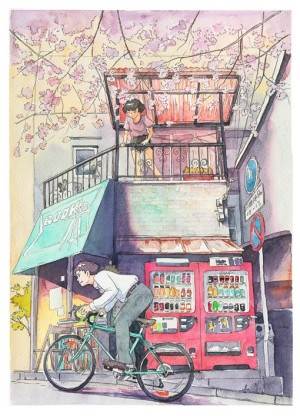 日系小清新水彩画 日式小清新水彩画-图片5