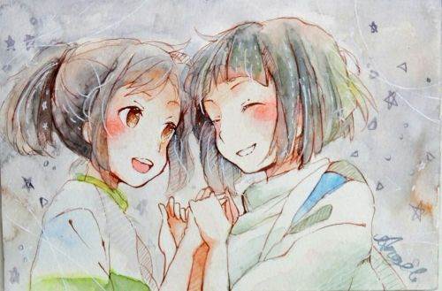 千与千寻水彩画