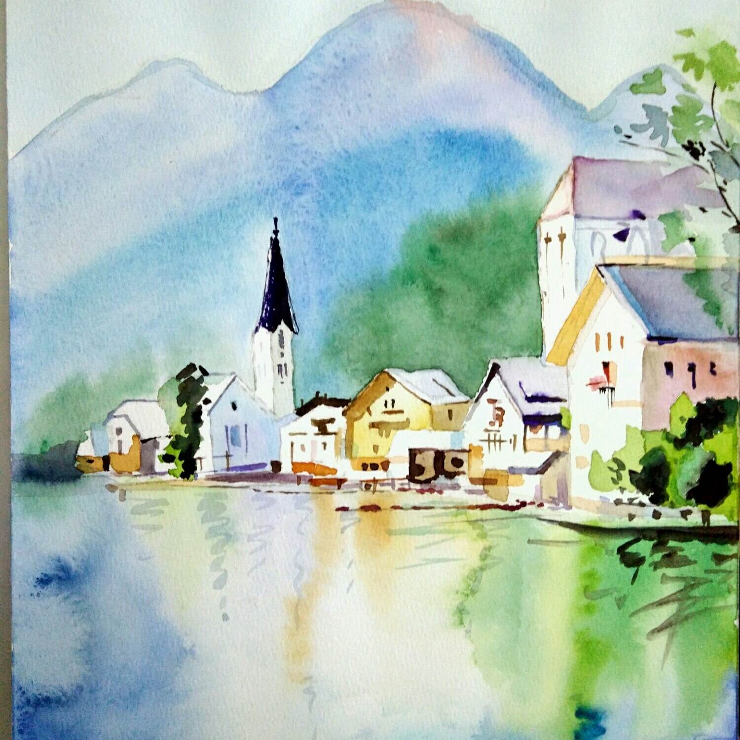 新手初学的水彩画 新手入门水彩画-图片3