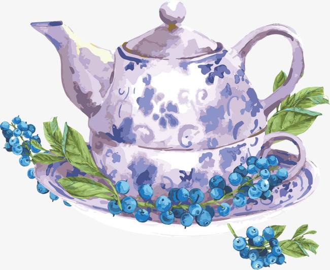 茶壶水彩画 水壶水彩画-图片4