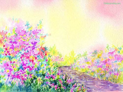 春天的水彩画 春天的水彩画教程-图片5