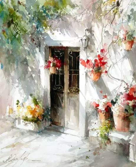 国外水彩画大师作品 国外水彩画大师作品 人物-图片1