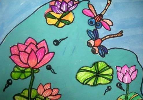 简单的水彩画儿童 儿童水彩画入门简单画-图片5