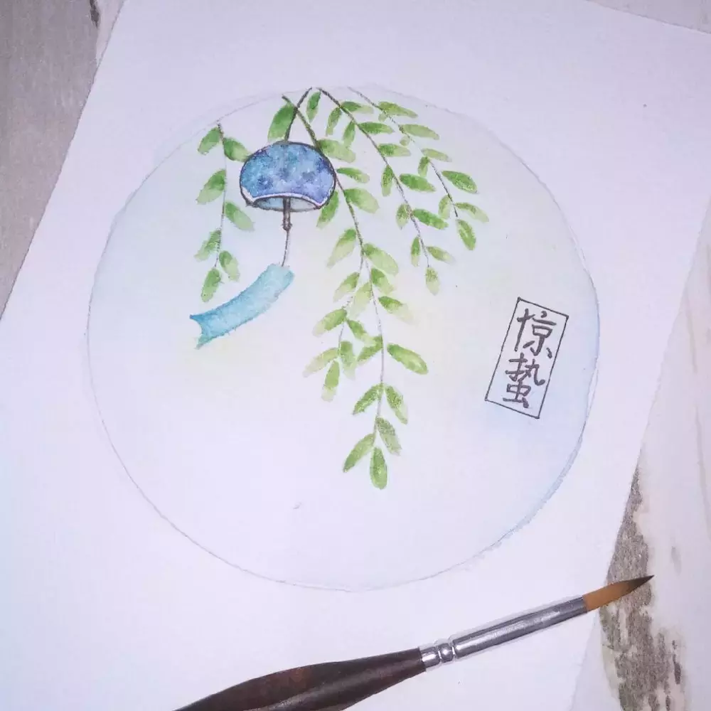 二十四节气水彩画