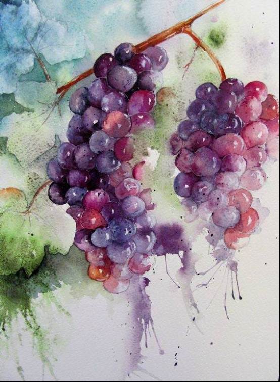 水彩画动漫少女