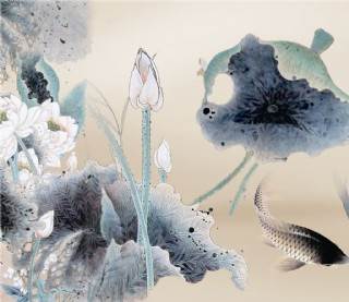 鲤鱼水彩画 鲤鱼水彩画法-图片3