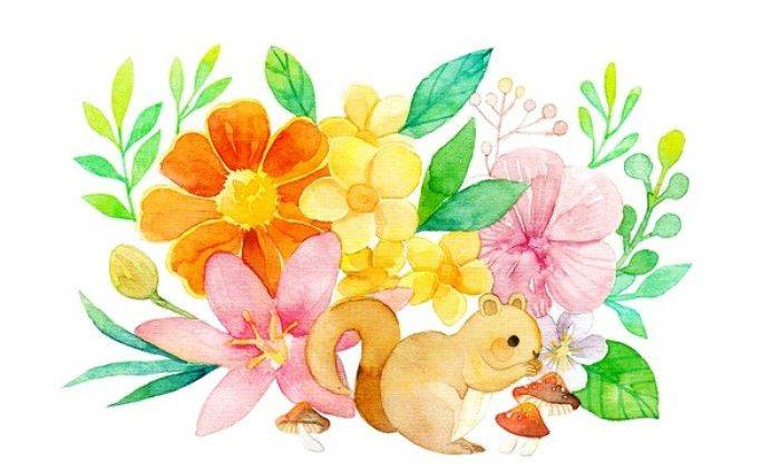 水彩画可爱简单 简单漂亮的水彩画-图片4
