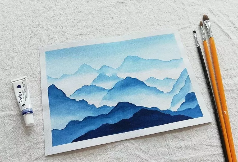 风景画简单好看水彩画 水彩画风景图片简单-图片5