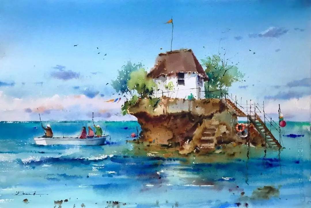 美丽的水彩画 美丽的水彩画画画视频-图片4