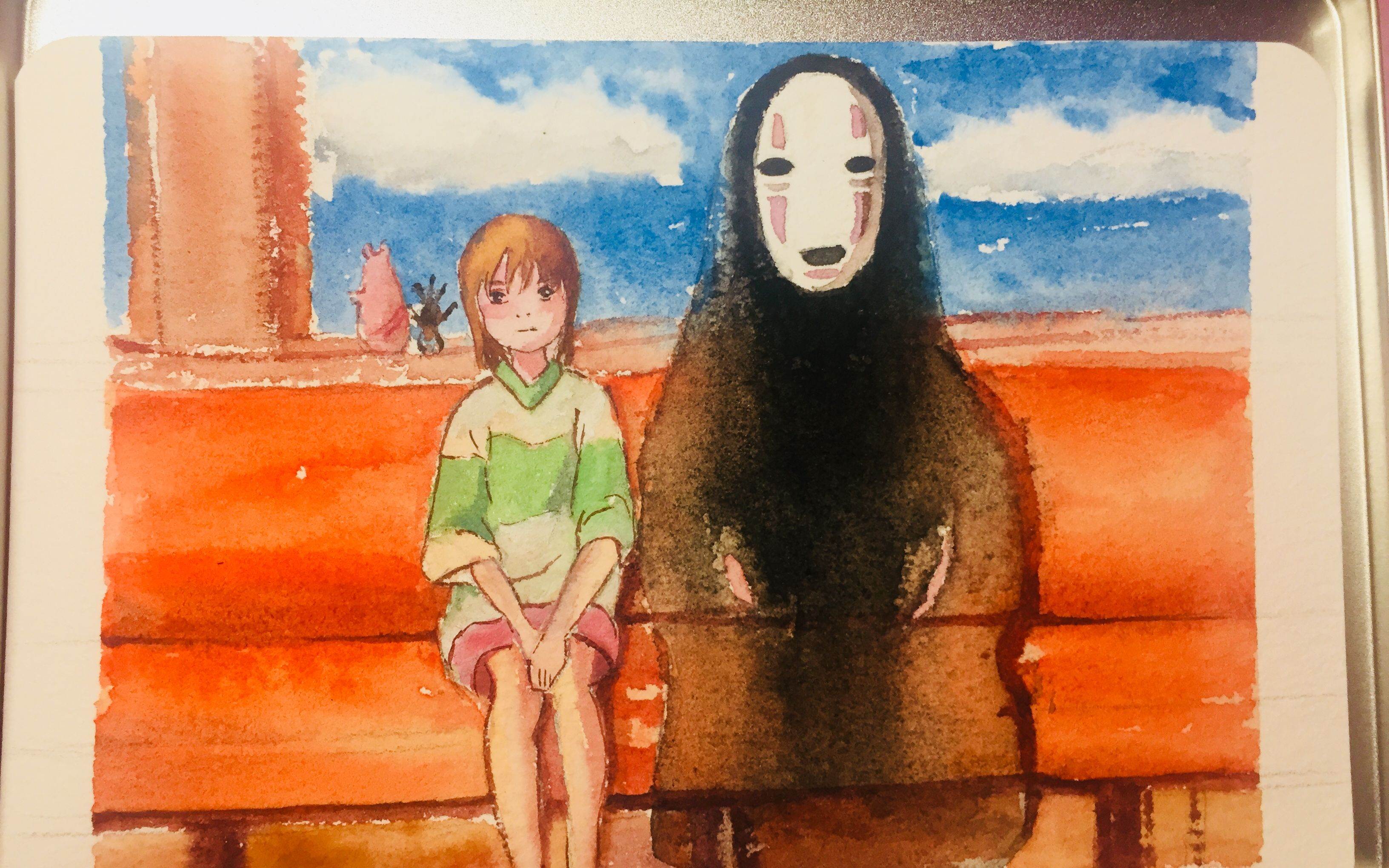 千与千寻水彩画 千与千寻水彩画教程-图片3