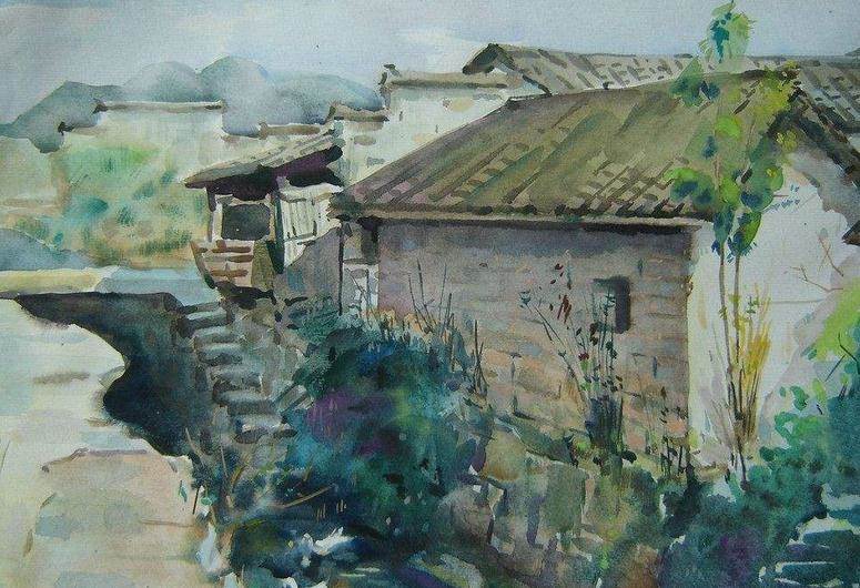 初中生水彩画 怎样学水彩画-图片1