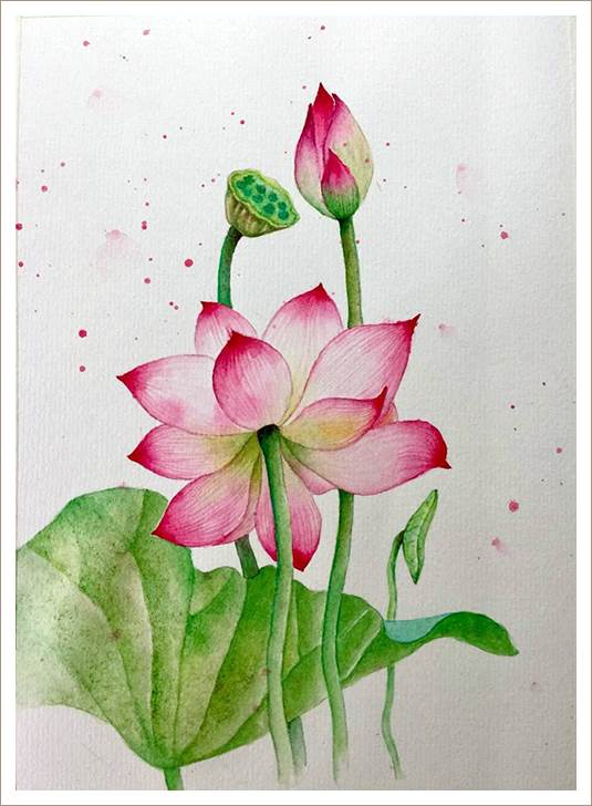 初中生水彩画 怎样学水彩画-图片1