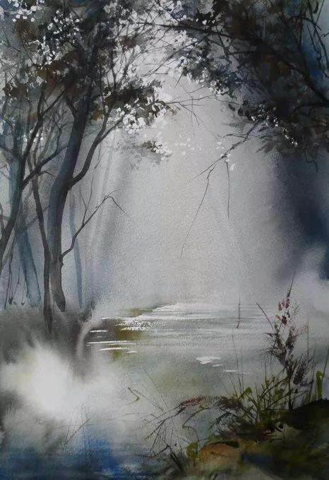 梦幻水彩画 梦幻水彩画图片-图片3