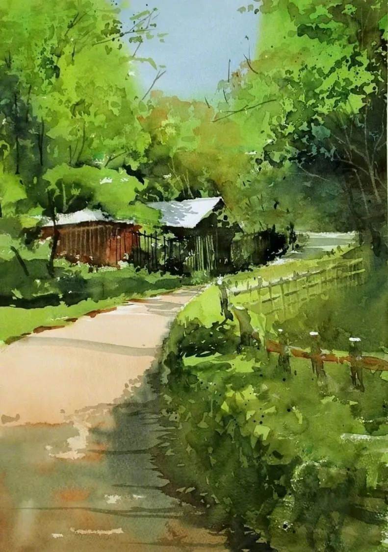 画风景的水彩画 水彩画图片风景画-图片4