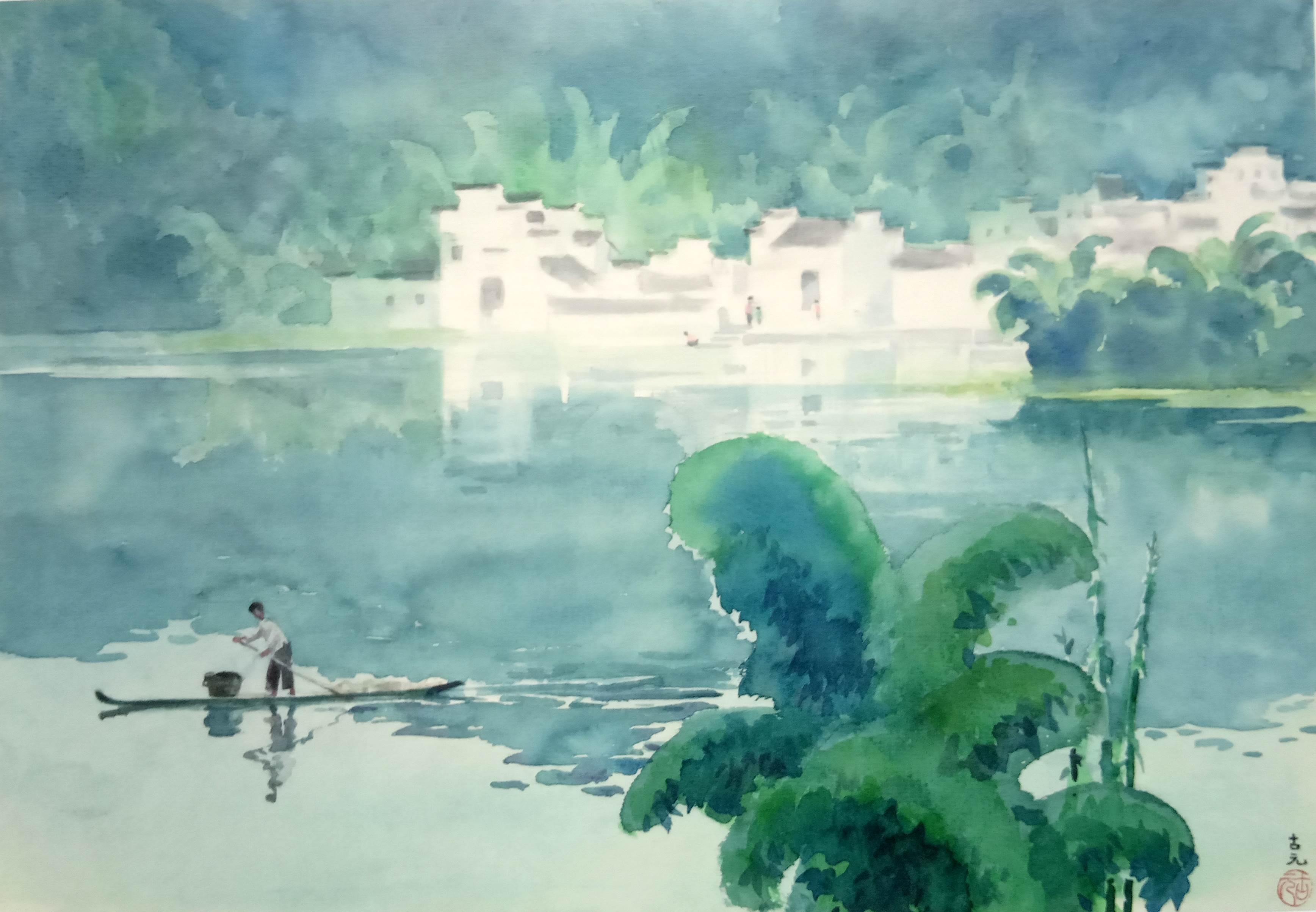 古元水彩画 古元水彩画高清作品-图片2