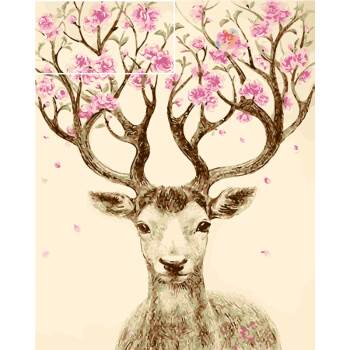 梅花鹿水彩画 梅花鹿水彩画图片大全-图片3