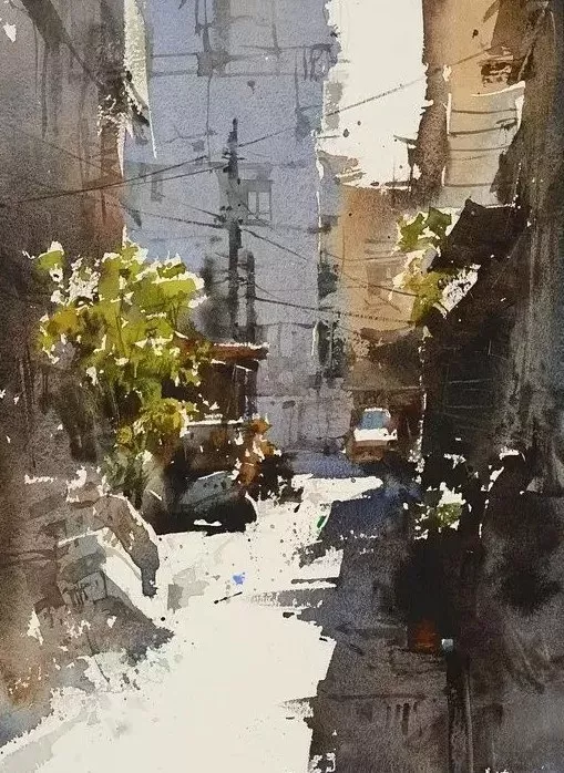 水彩画作品欣赏 黄铁山水彩画作品欣赏-图片2