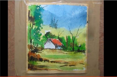入门简单风景水彩画 简单的水彩画风景图片 入门-图片2