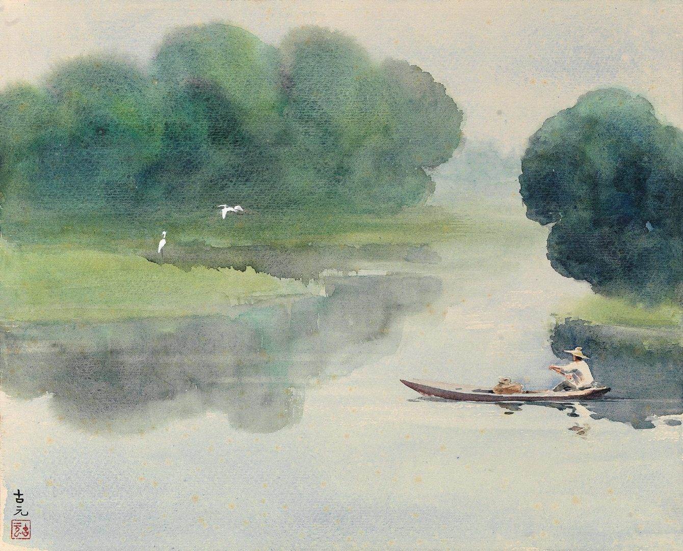 古元水彩画 古元水彩画高清作品-图片3