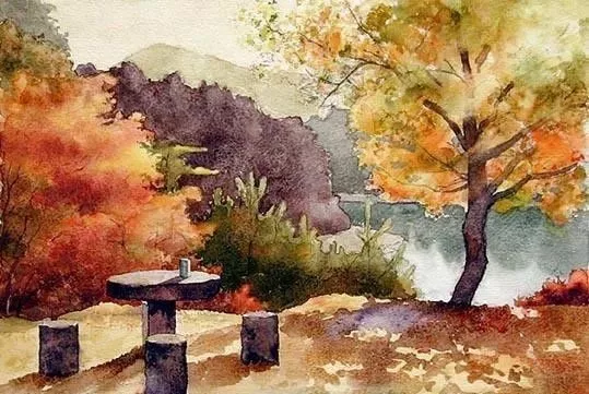 初学者适合画的水彩画