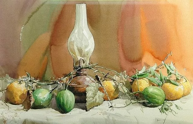 申宗植水彩画 游遵绍水彩画-图片3