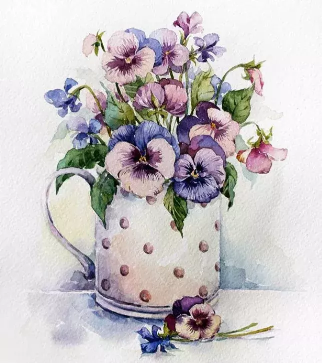 各种花的水彩画 花的水彩画图片大全-图片4