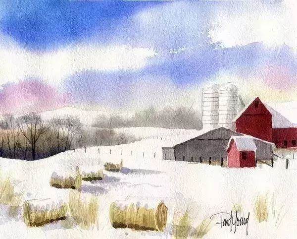 一幅简单的水彩画