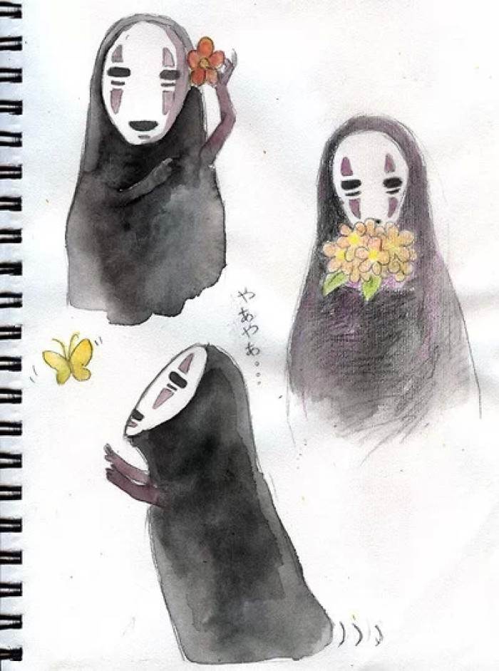 千与千寻水彩画