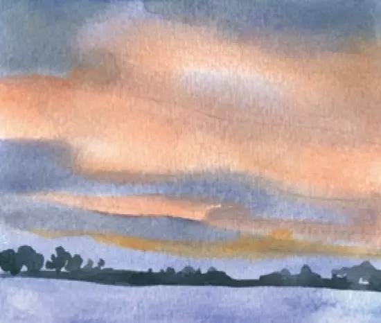 入门简单风景水彩画 简单的水彩画风景图片 入门-图片4