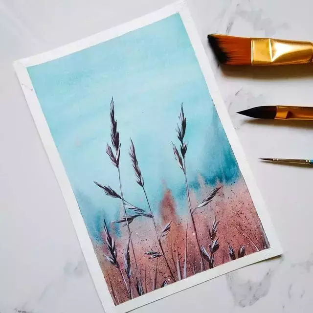 简单的水彩画初学