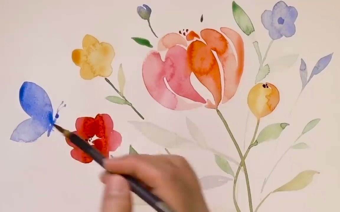 初学者的的水彩画 水彩画教程 初学者简单-图片3