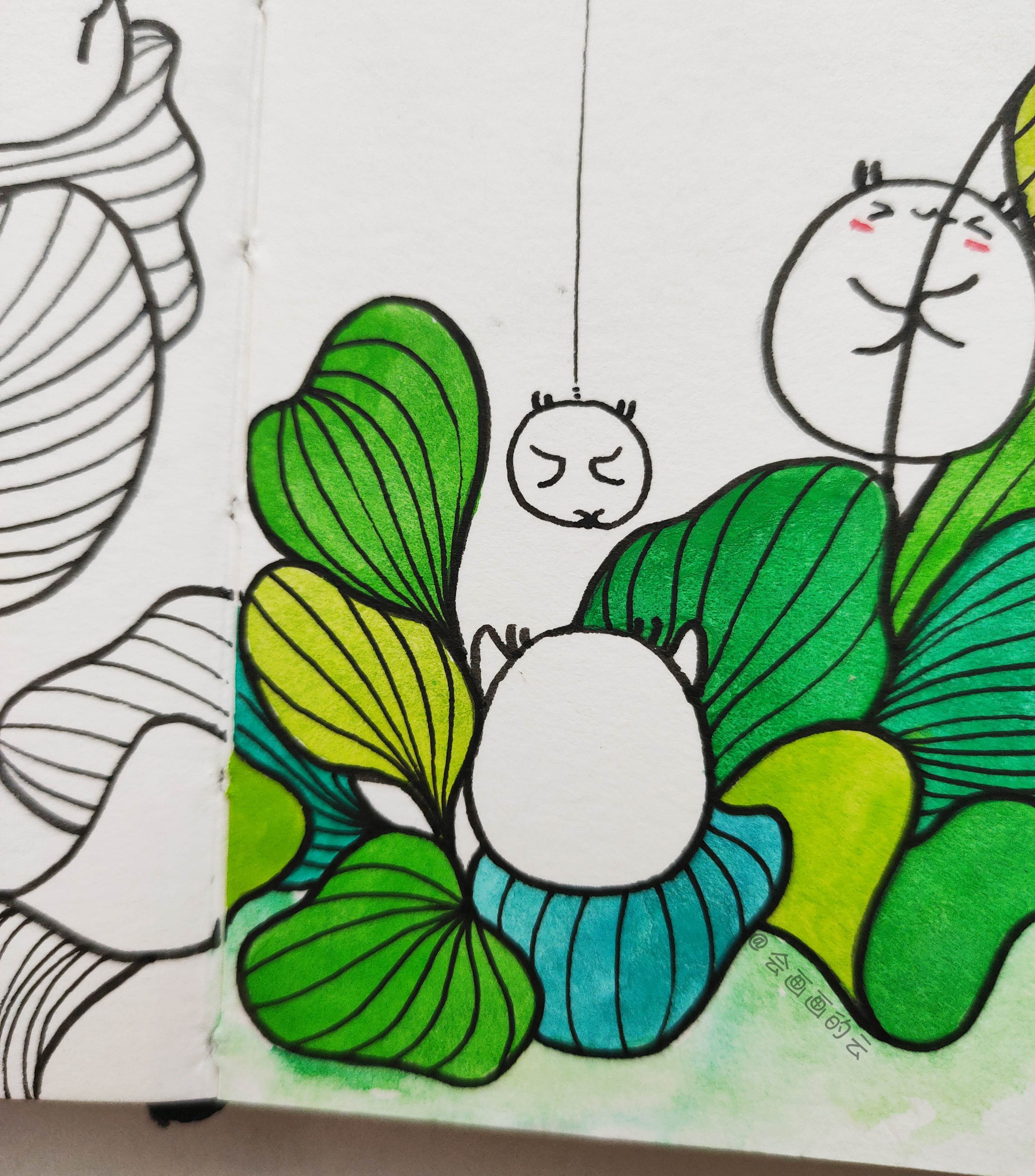 我会画水彩画