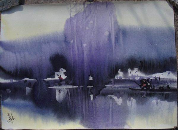 柳新生水彩画 柳新生水彩画值钱吗-图片5
