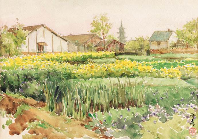 李咏森水彩画
