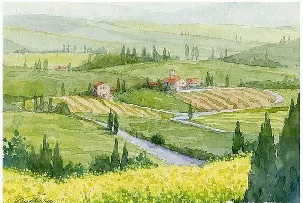 初学者学水彩画