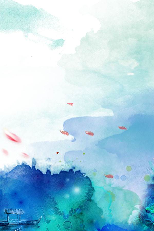 水彩画背景